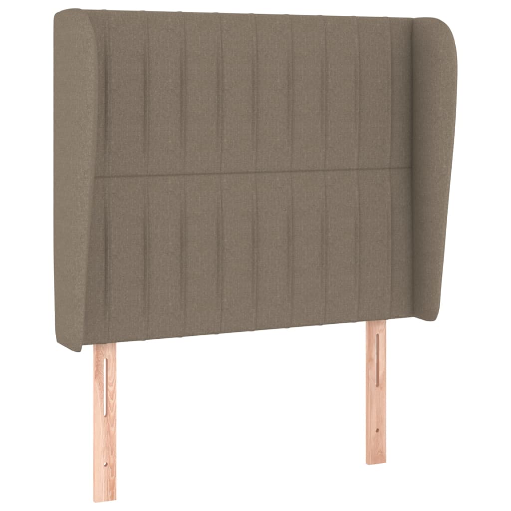 vidaXL Κρεβάτι Boxspring με Στρώμα Taupe 100 x 200 εκ. Υφασμάτινο