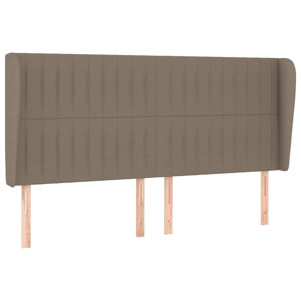 vidaXL Κρεβάτι Boxspring με Στρώμα Taupe 180x200 εκ. Υφασμάτινο