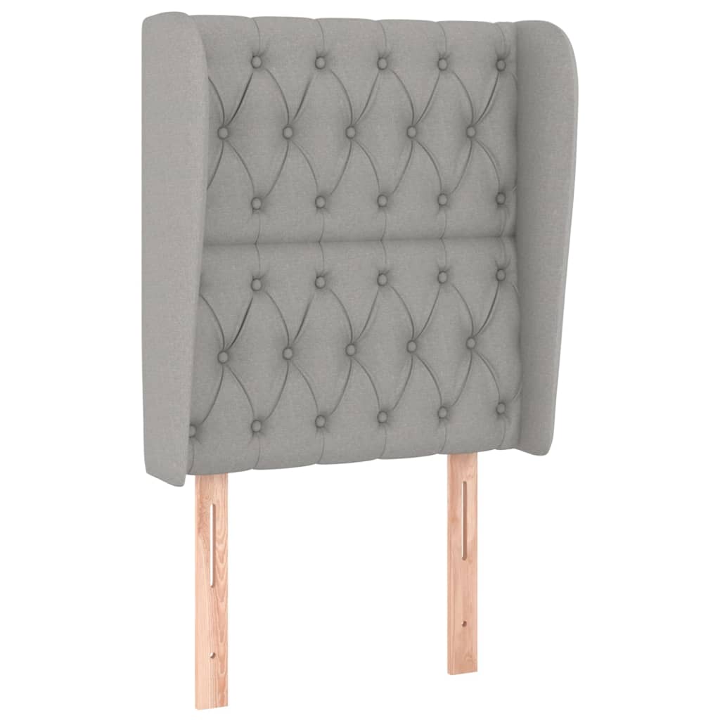 vidaXL Κρεβάτι Boxspring με Στρώμα Ανοιχτό Γκρι 80x200 εκ. Υφασμάτινο