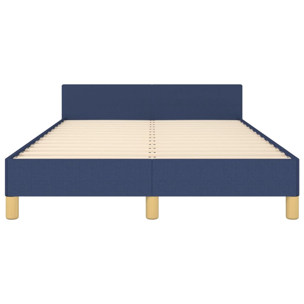 vidaXL Πλαίσιο κρεβατιού χωρίς στρώμα μπλε 120x200cm ύφασμα