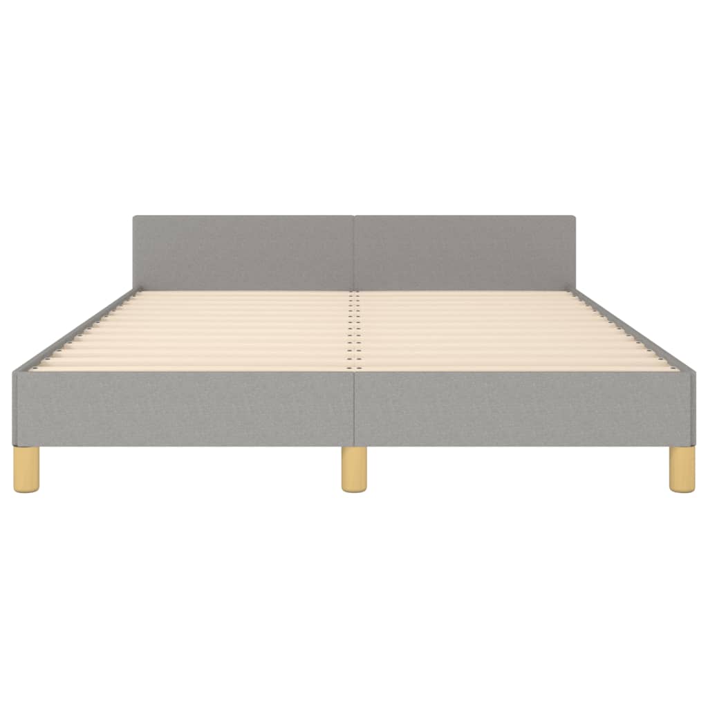 vidaXL Σκελετός Κρεβατιού Χωρίς Στρώμα Αν. Γκρι 140x200 εκ.Υφασμάτινο