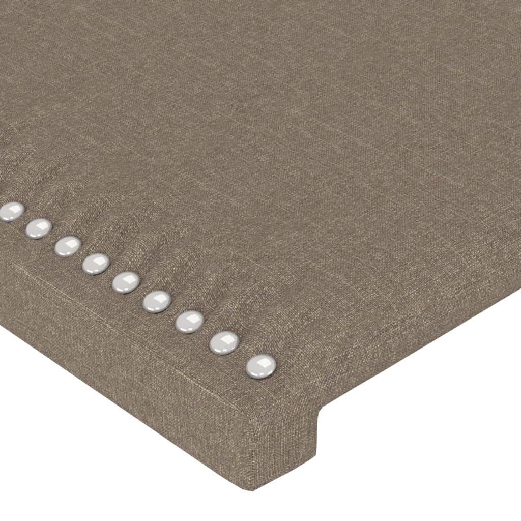 vidaXL Σκελετός Κρεβατιού Χωρίς Στρώμα Taupe 90x200 εκ. Υφασμάτινο