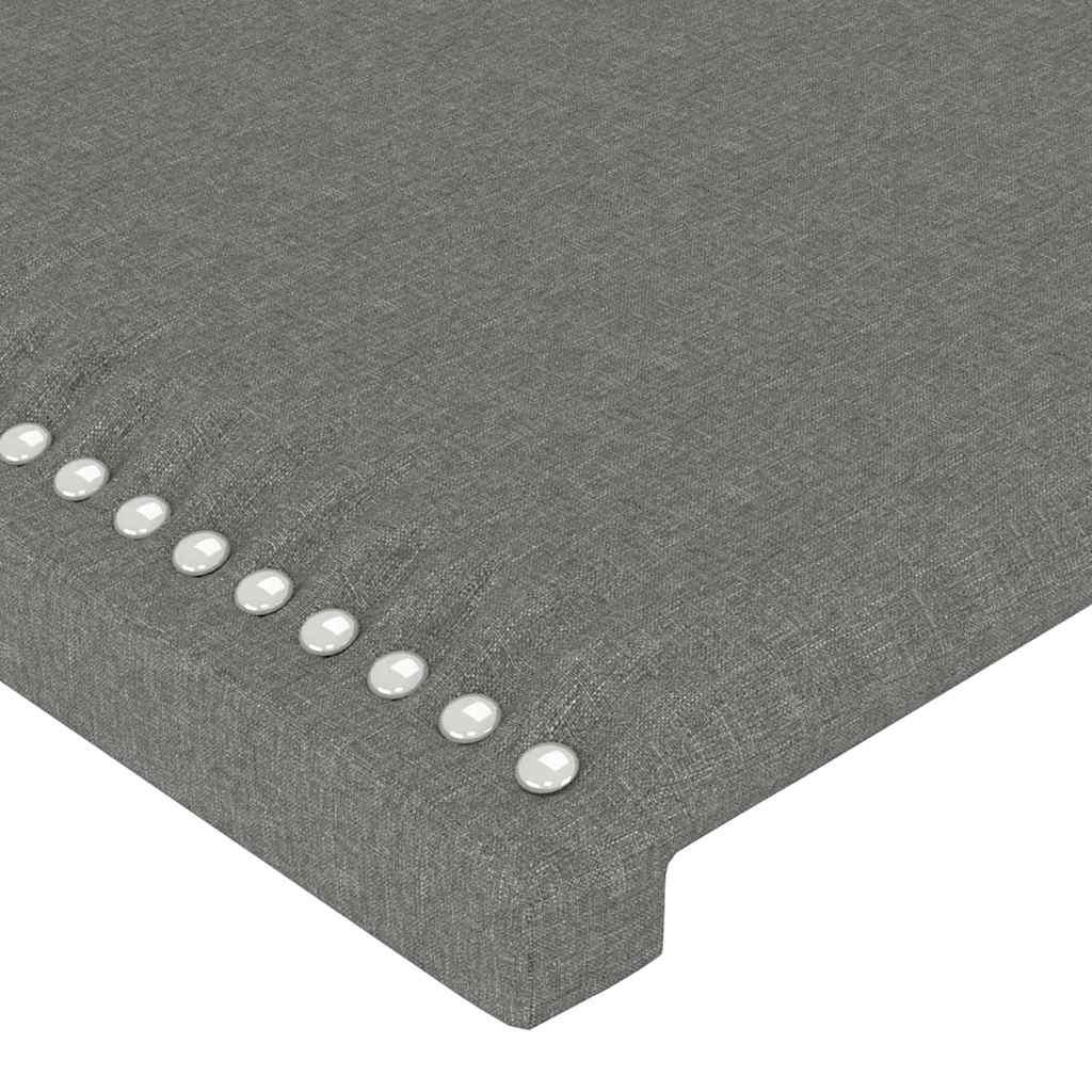 vidaXL Σκελετός Κρεβατιού Χωρίς Στρώμα Γκρι 140x200 εκ.Υφασμάτινο