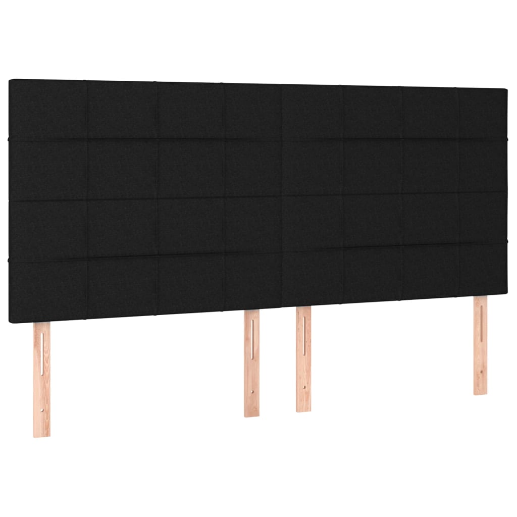 vidaXL Σκελετός Κρεβατιού Χωρίς Στρώμα Μαύρο 180x200 εκ. Υφασμάτινο