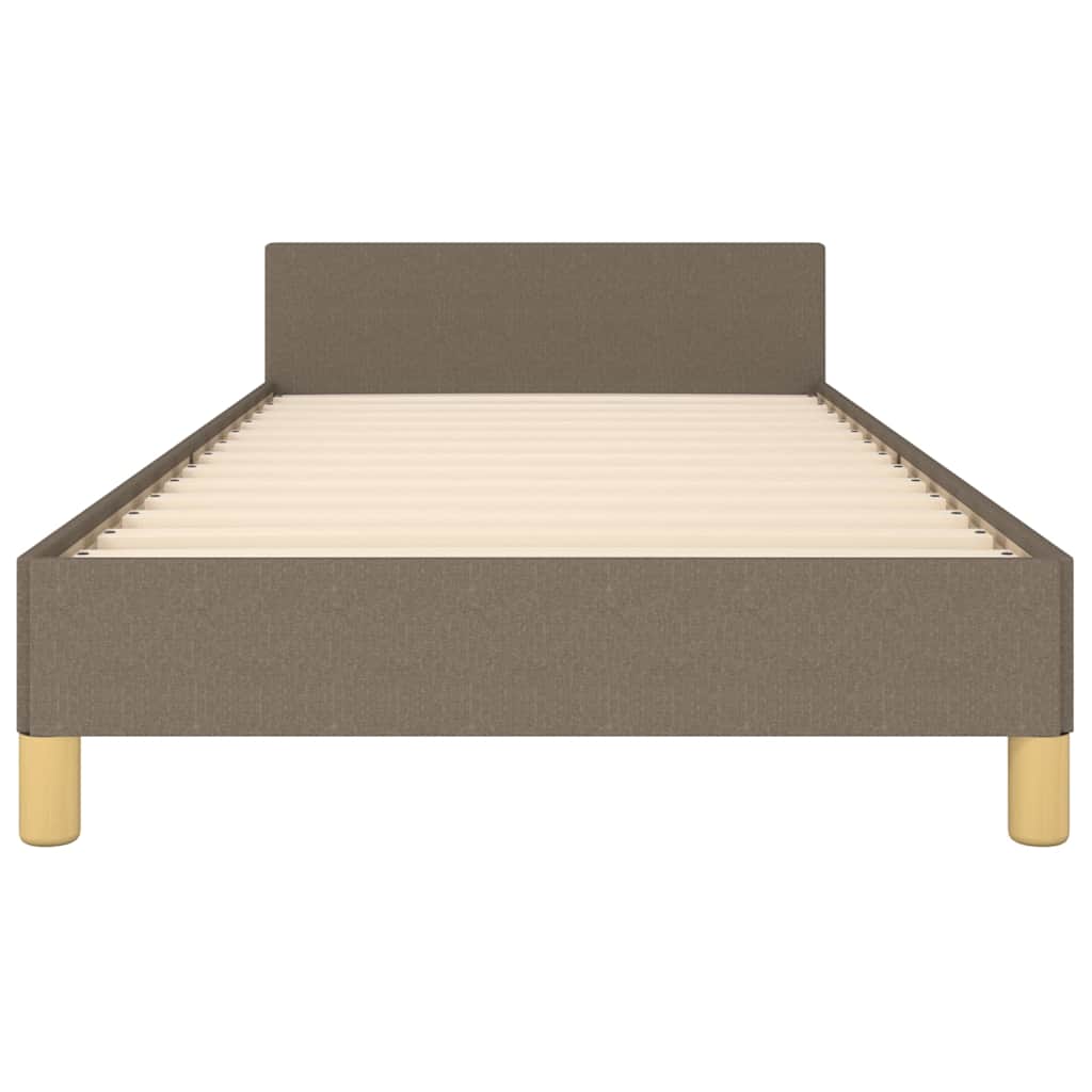 vidaXL Σκελετός Κρεβατιού Χωρίς Στρώμα Taupe 80x200 εκ. Υφασμάτινο