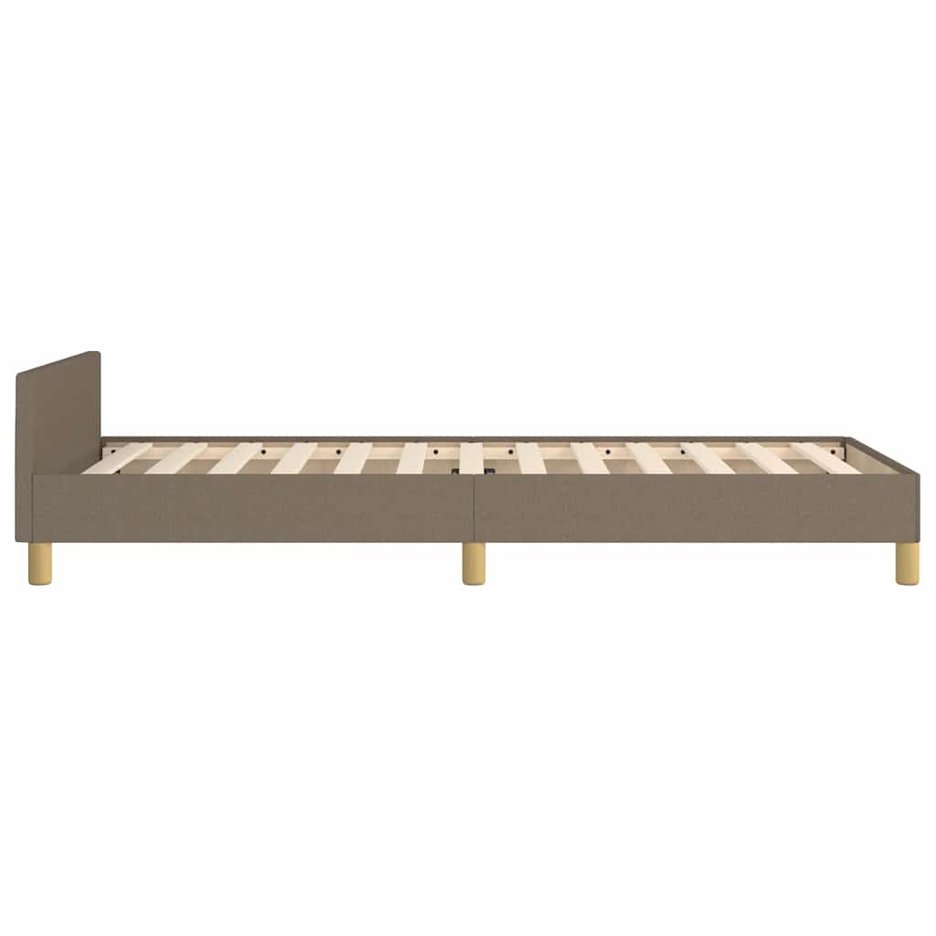 vidaXL Σκελετός Κρεβατιού Χωρίς Στρώμα Taupe 80x200 εκ. Υφασμάτινο