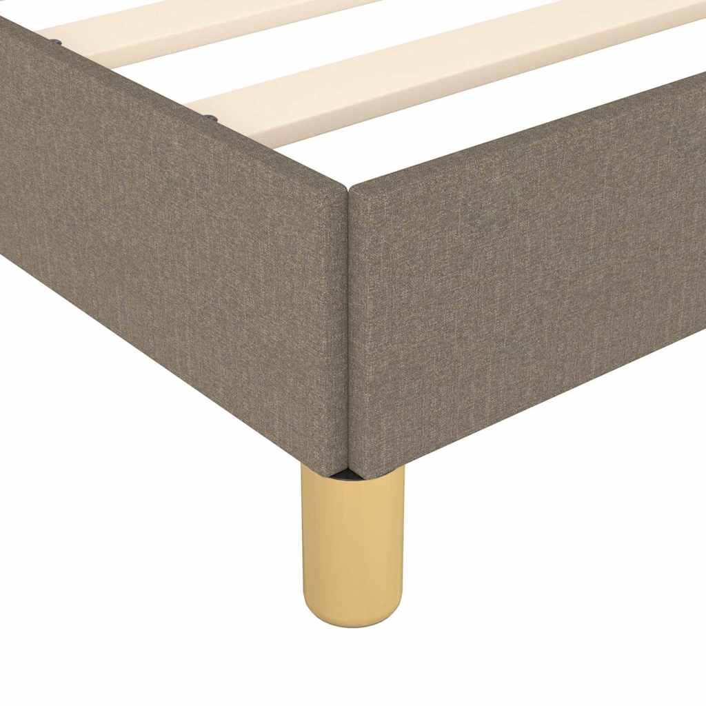 vidaXL Σκελετός Κρεβατιού Χωρίς Στρώμα Taupe 80x200 εκ. Υφασμάτινο