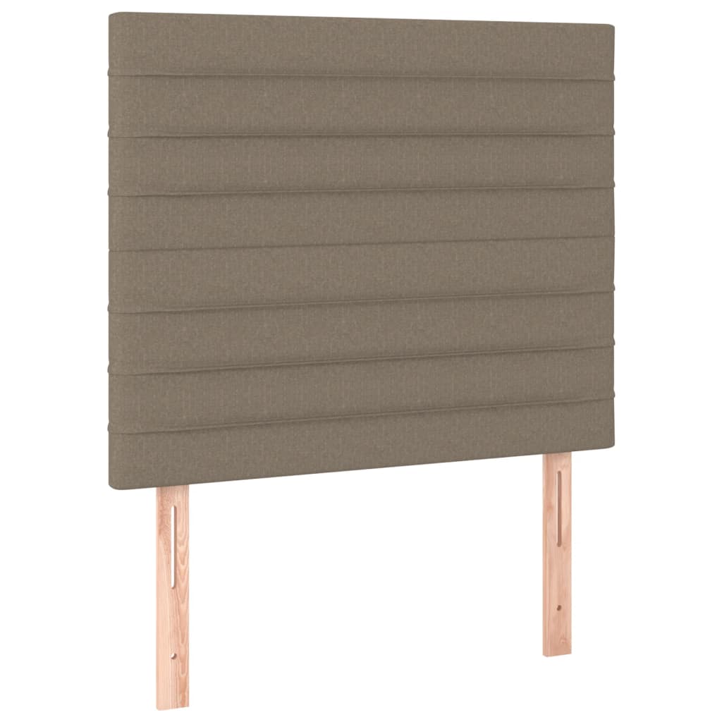 vidaXL Σκελετός Κρεβατιού Χωρίς Στρώμα Taupe 100 x 200 εκ. Υφασμάτινο