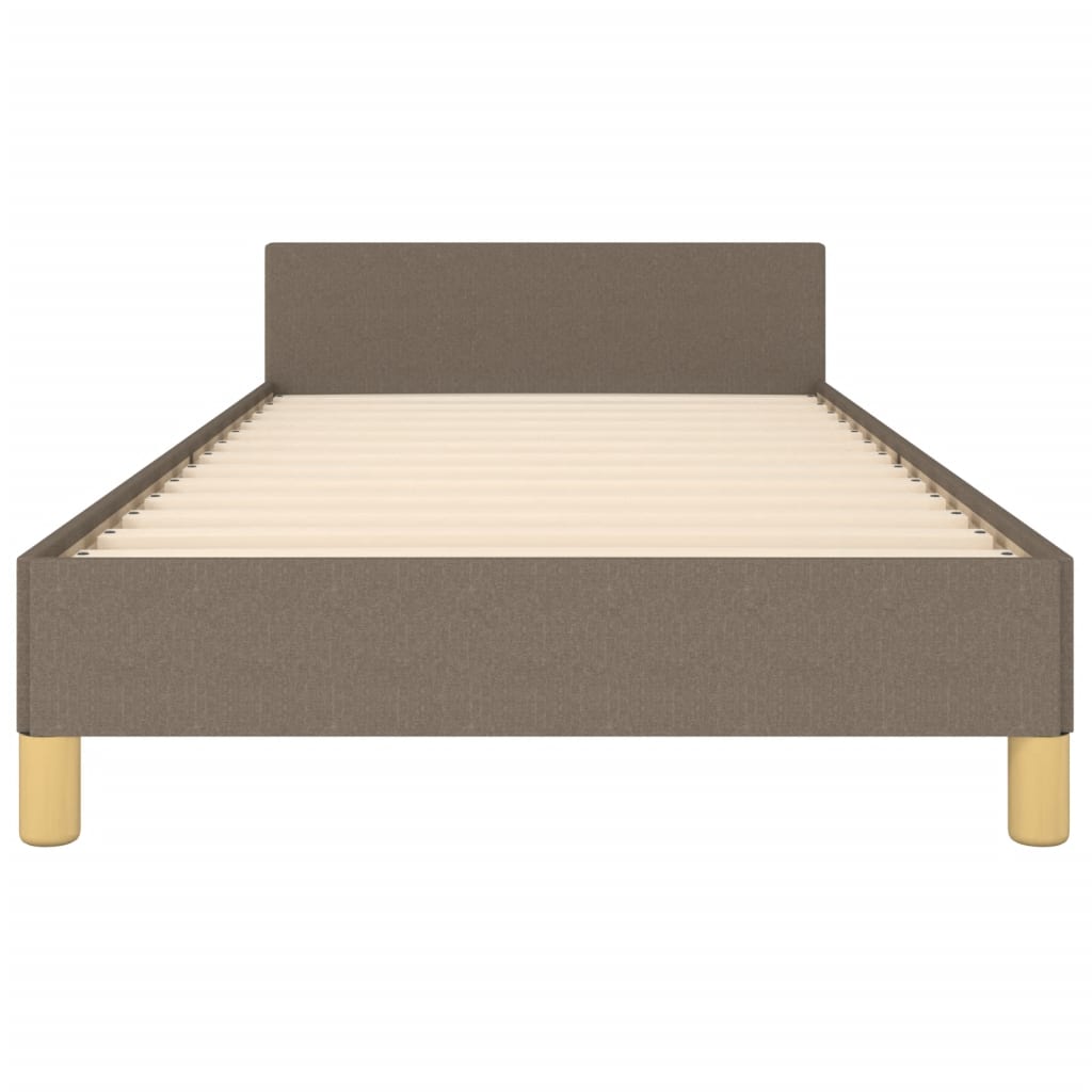 vidaXL Σκελετός Κρεβατιού Χωρίς Στρώμα Taupe 80x200 εκ. Υφασμάτινο