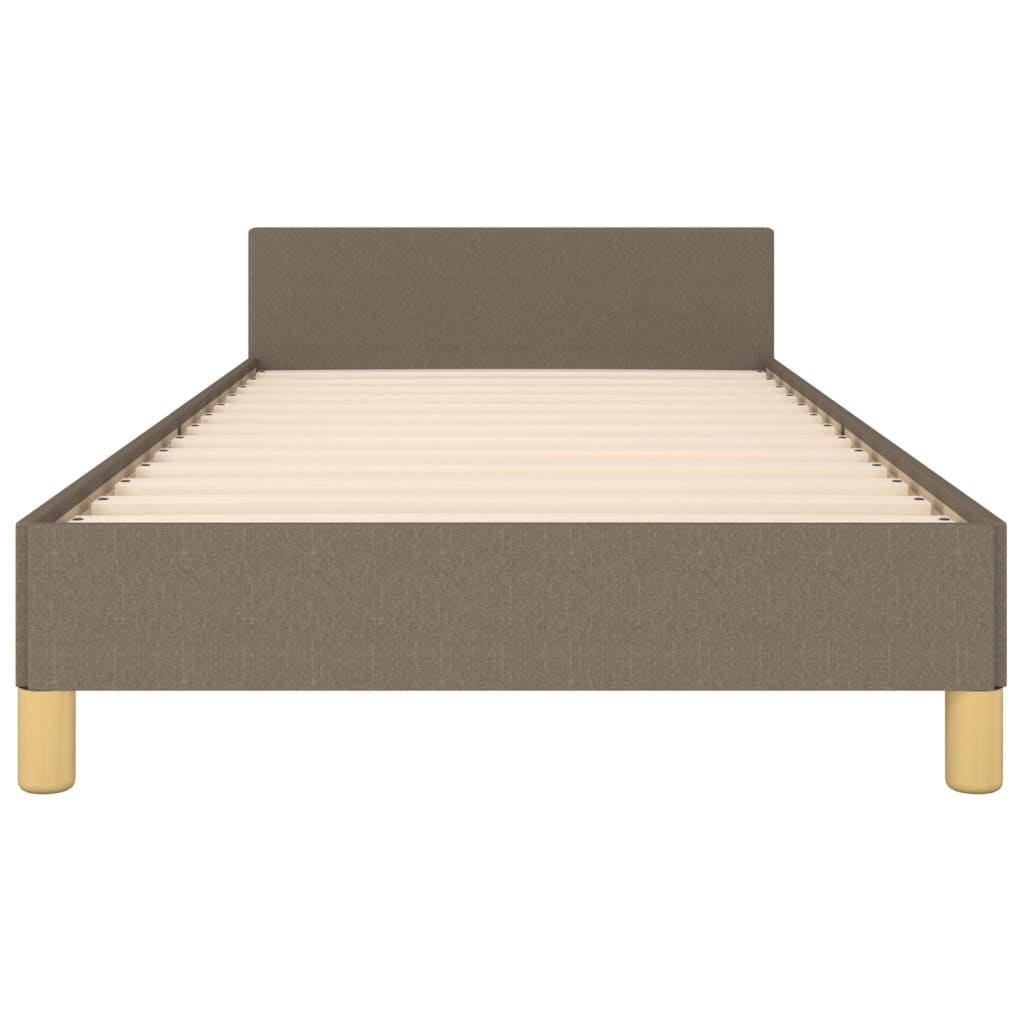 vidaXL Σκελετός Κρεβατιού Χωρίς Στρώμα Taupe 90x190 εκ. Υφασμάτινο