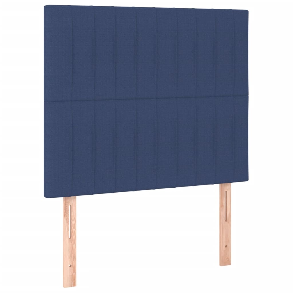 vidaXL Πλαίσιο κρεβατιού χωρίς στρώμα μπλε 120x200cm ύφασμα