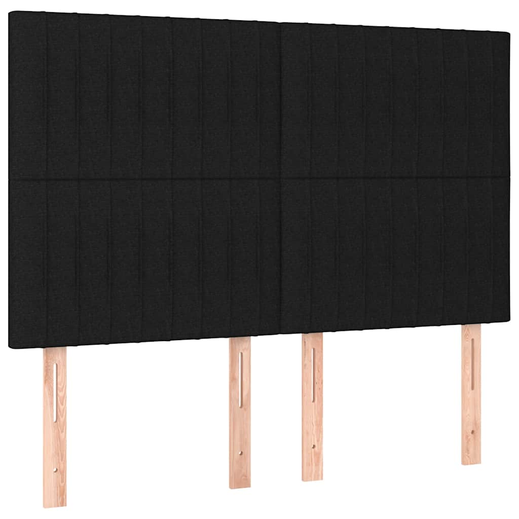 vidaXL Σκελετός Κρεβατιού Χωρίς Στρώμα Μαύρο 140x200 εκ.Υφασμάτινο