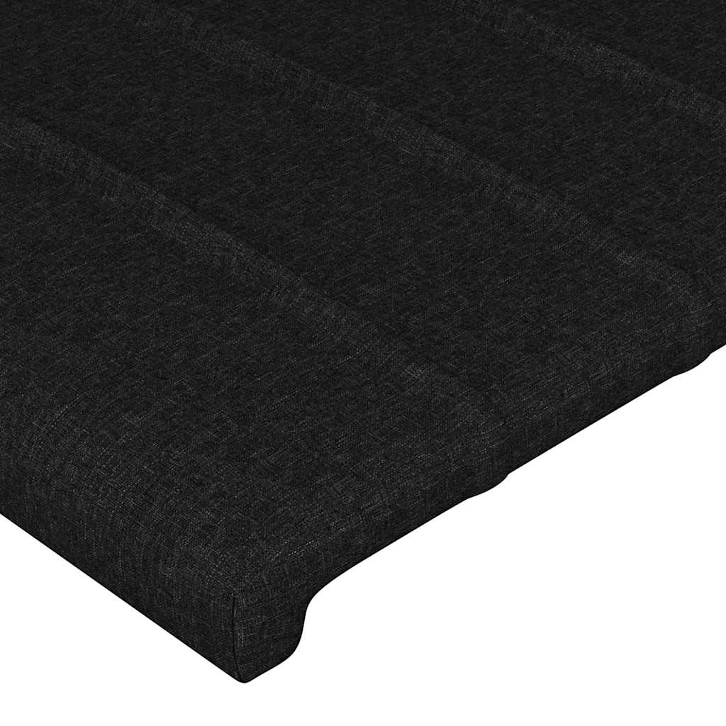 vidaXL Σκελετός Κρεβατιού Χωρίς Στρώμα Μαύρο 140x200 εκ.Υφασμάτινο