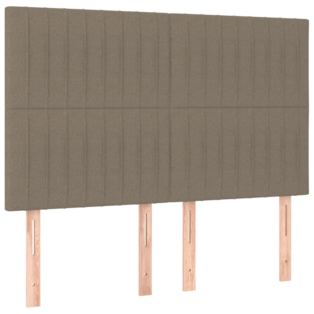 vidaXL Σκελετός Κρεβατιού Χωρίς Στρώμα Taupe 140x200 εκ. Υφασμάτινο