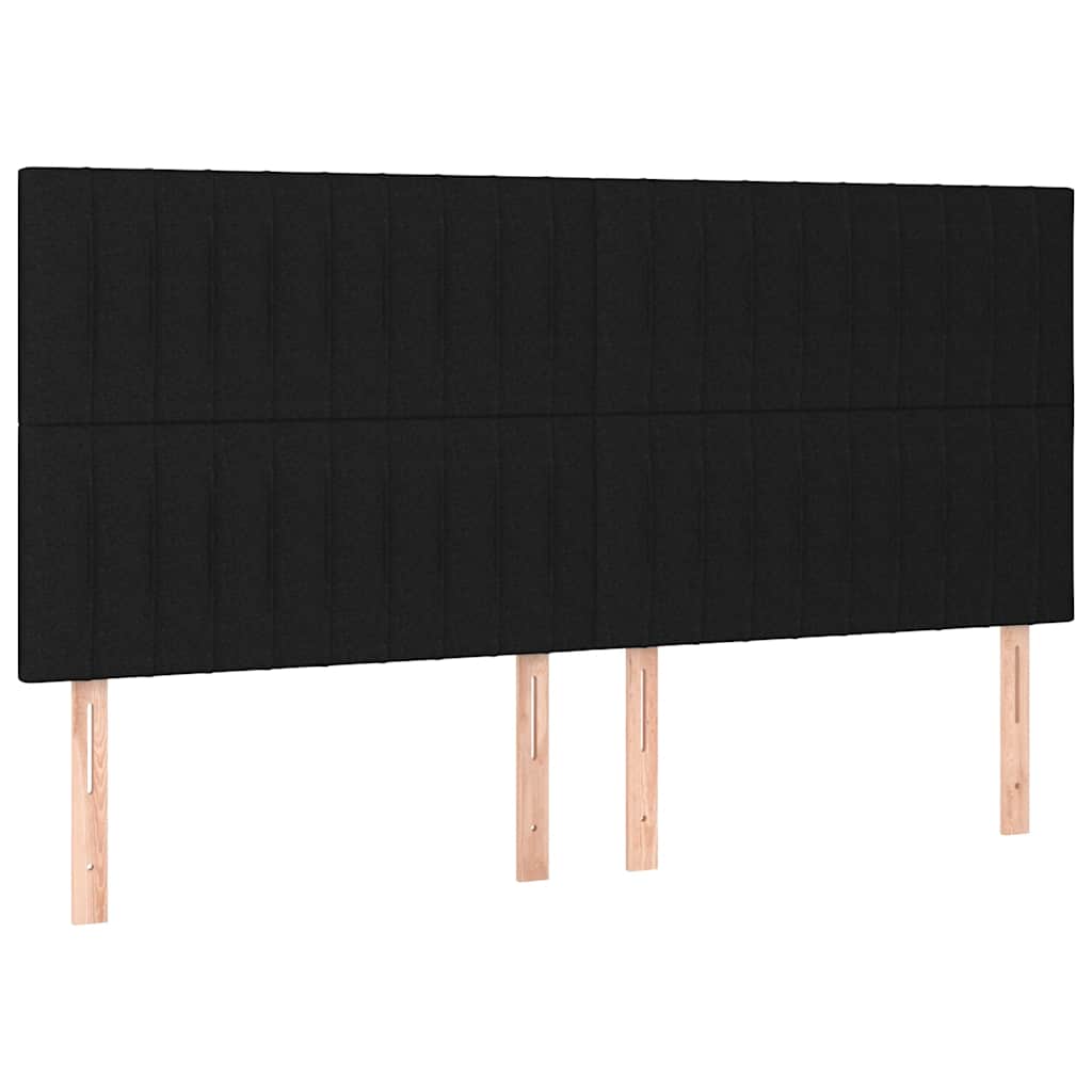 vidaXL Σκελετός Κρεβατιού Χωρίς Στρώμα Μαύρο 160x200 εκ.Υφασμάτινο