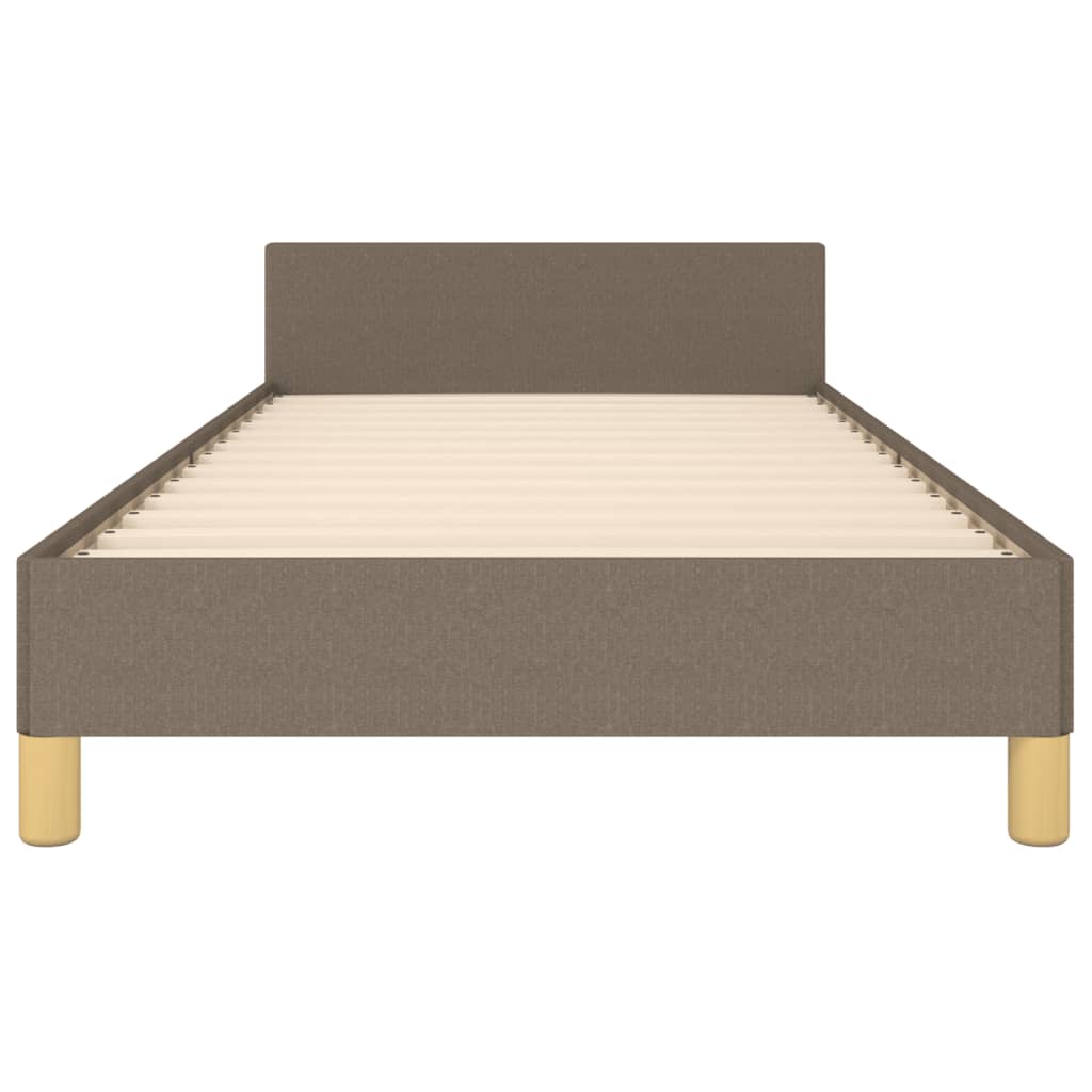 vidaXL Σκελετός Κρεβατιού Χωρίς Στρώμα Taupe 80x200 εκ. Υφασμάτινο