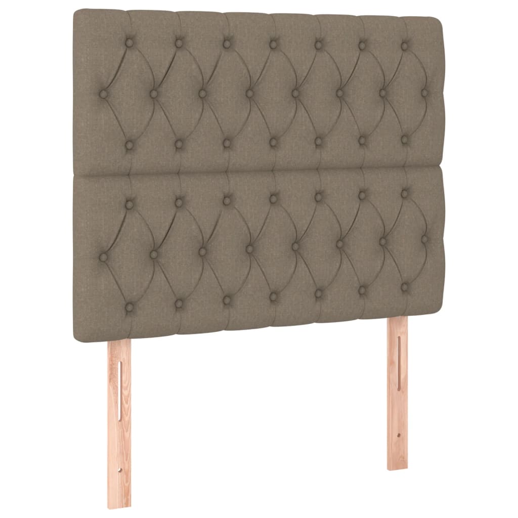 vidaXL Σκελετός Κρεβατιού Χωρίς Στρώμα Taupe 100 x 200 εκ. Υφασμάτινο