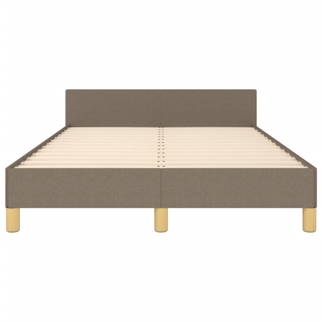 vidaXL Σκελετός Κρεβατιού Χωρίς Στρώμα Taupe 120x200 εκ. Υφασμάτινο