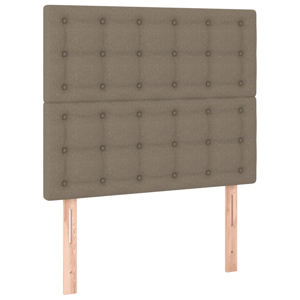 vidaXL Πλαίσιο Κρεβατιού με Κεφαλάρι Taupe 80x200 εκ. Υφασμάτινο
