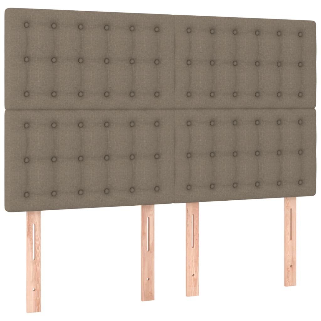 vidaXL Σκελετός Κρεβατιού Χωρίς Στρώμα Taupe 140x200 εκ. Υφασμάτινο