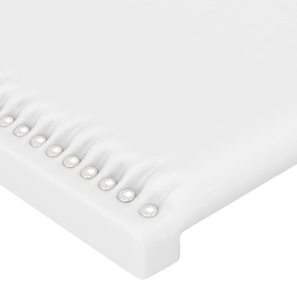 vidaXL Πλαίσιο Κρεβατιού με Κεφαλάρι Λευκό 120x200 εκ. Συνθετικό Δέρμα