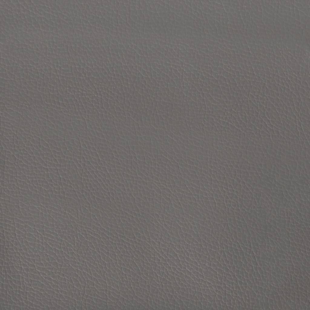 vidaXL Πλαίσιο Κρεβατιού με Κεφαλάρι Γκρι 140x200 εκ. Συνθετικό Δέρμα