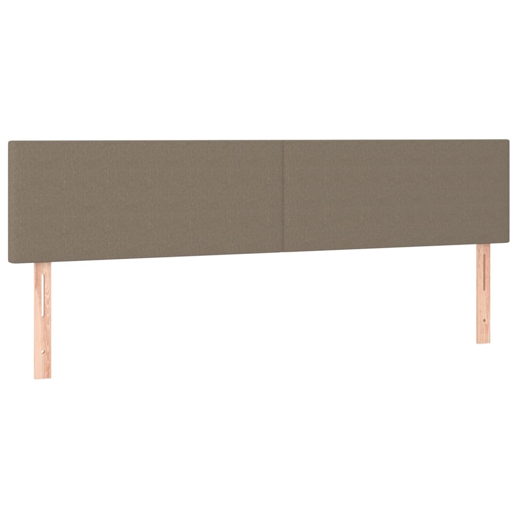 vidaXL Κρεβάτι Boxspring με Στρώμα Taupe 160x200 εκ. Υφασμάτινο