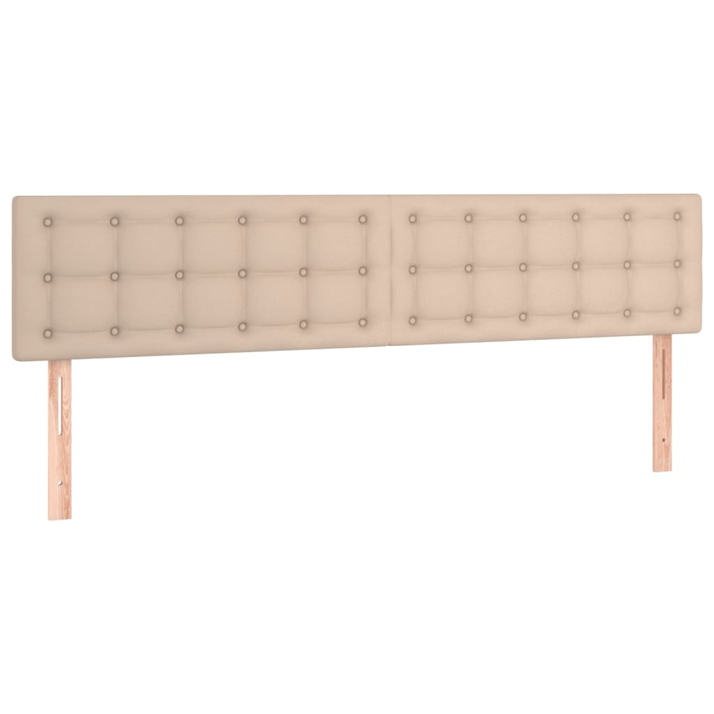 vidaXL Κρεβάτι Boxspring με Στρώμα Καπουτσίνο 180x200 εκ. Συνθ. Δέρμα