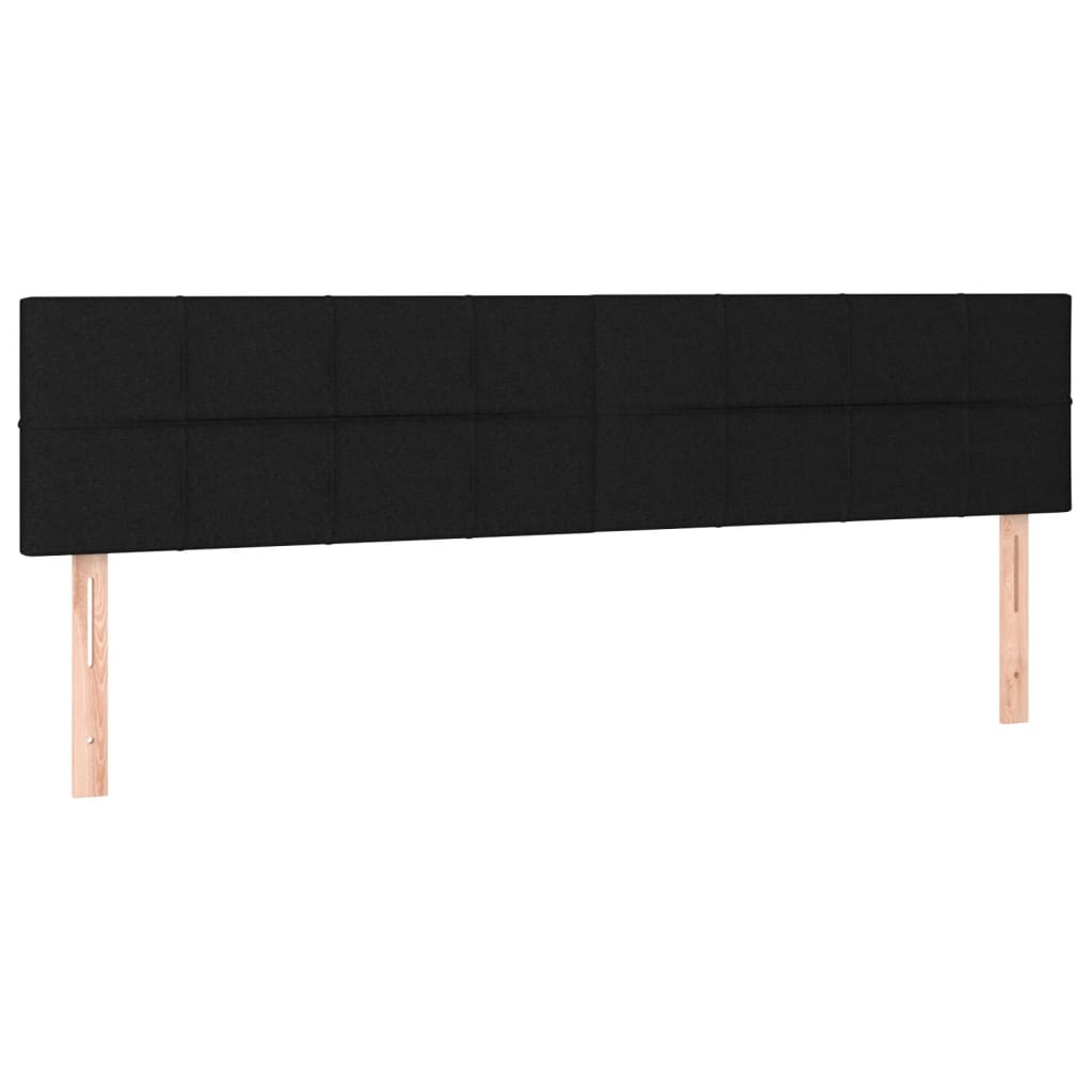 vidaXL Κρεβάτι Boxspring με Στρώμα Μαύρο 140x200 εκ. Βελούδινο