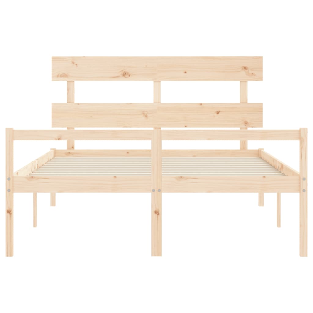 vidaXL Κρεβάτι Ηλικιωμένου με Κεφαλάρι 160 x 200 εκ. από Μασίφ Ξύλο