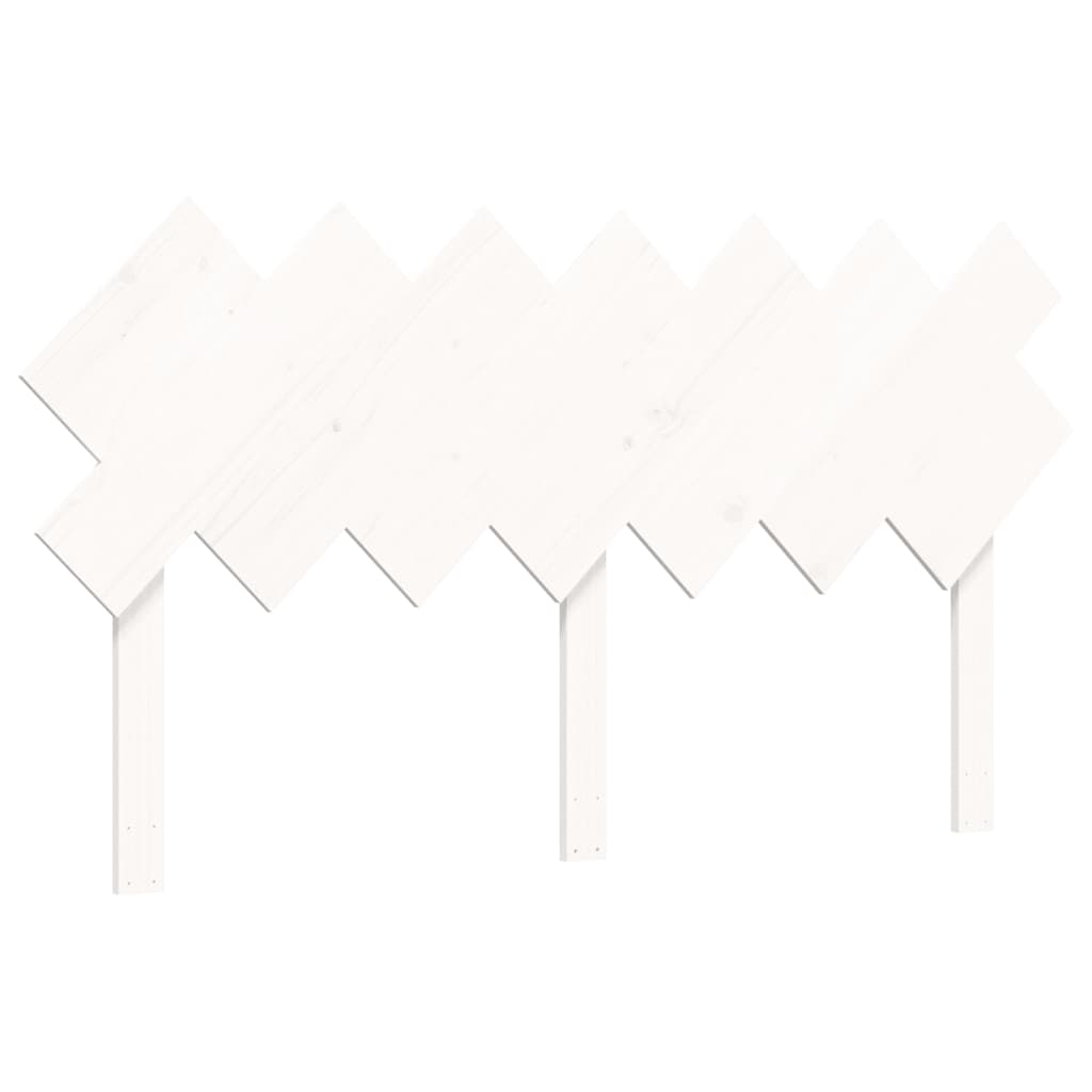 vidaXL Κρεβάτι Ηλικιωμένου με Κεφαλάρι 140 x 200 εκ. Λευκό Μασίφ Ξύλο