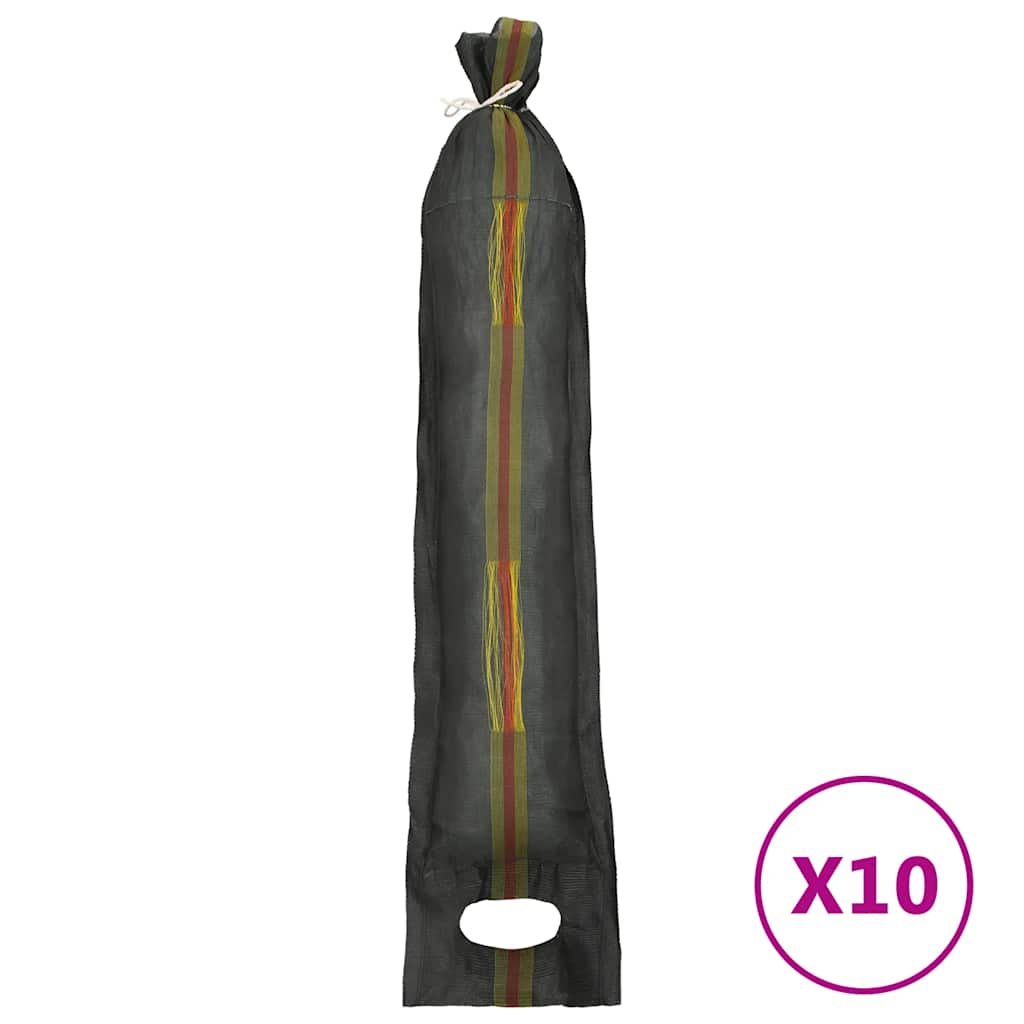 vidaXL Σάκοι Άμμου 10 τεμ. Σκούρο Πράσινο 103 x 25 εκ. από HDPE