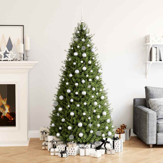 vidaXL Σετ Μπάλες Χριστουγεννιάτικες 111τεμ Ασημένιες από Πολυστυρένιο