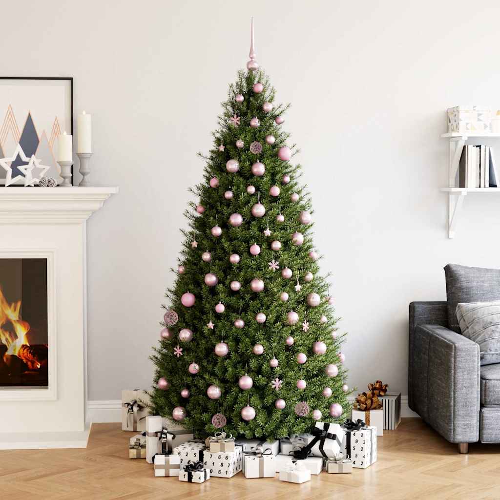 vidaXL Σετ Μπάλες Χριστουγεννιάτικες 111 τεμ. Ροζ από Πολυστυρένιο