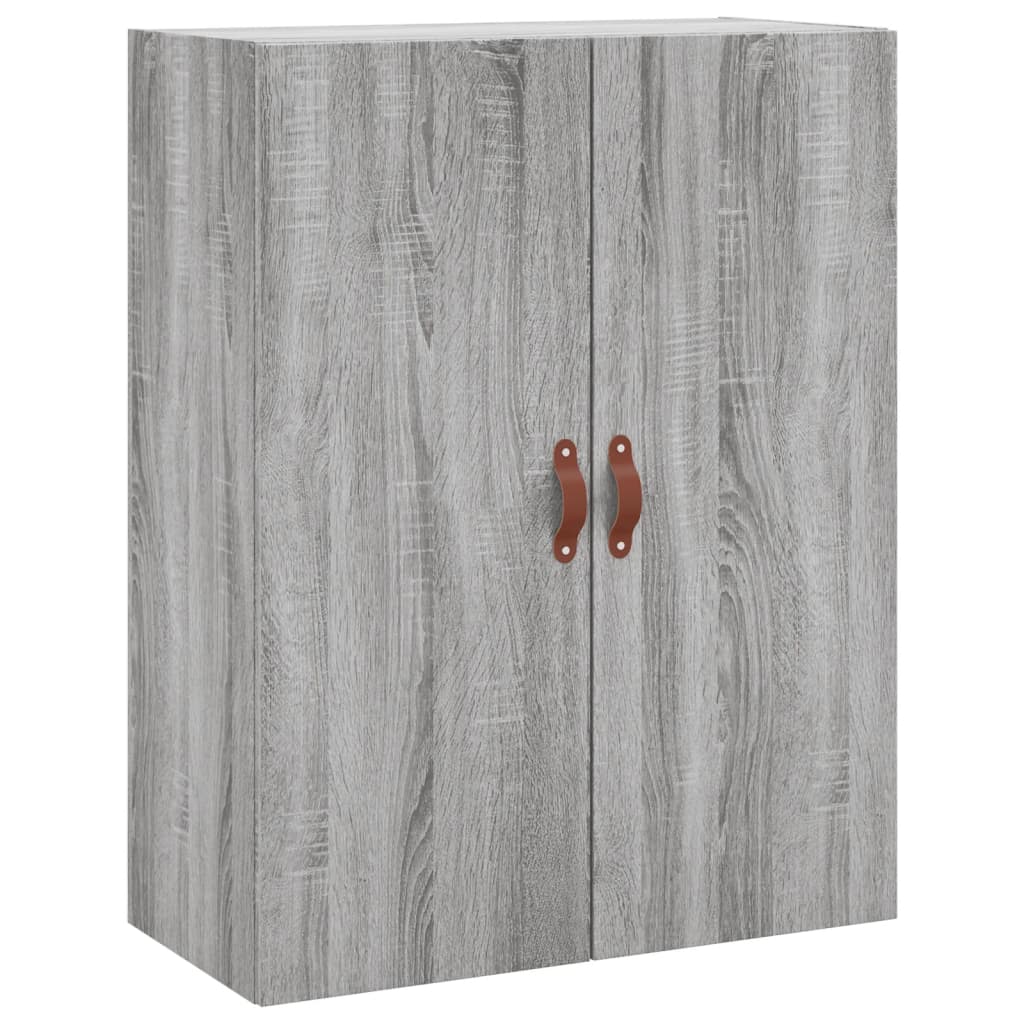 vidaXL Ντουλάπι Γκρι Sonoma 69,5 x 34 x 180 εκ. Επεξεργασμένο Ξύλο