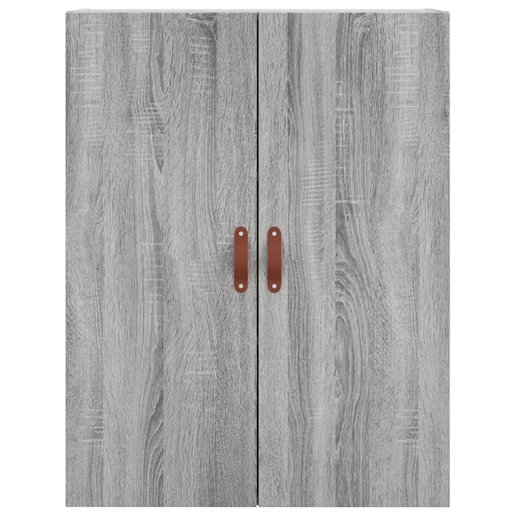 vidaXL Ντουλάπι Γκρι Sonoma 69,5 x 34 x 180 εκ. Επεξεργασμένο Ξύλο