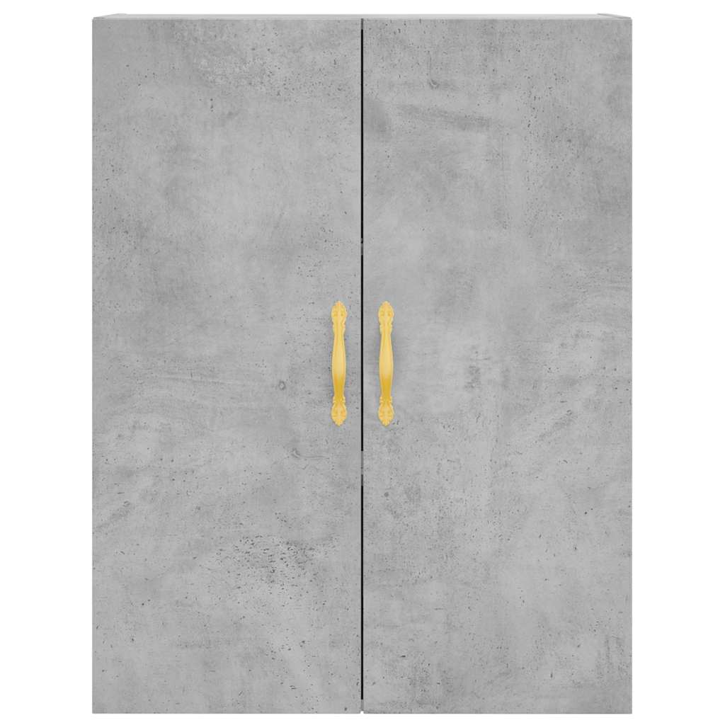 vidaXL Ντουλάπι Γκρι Σκυροδέματος 69,5x34x180 εκ. Επεξεργασμένο Ξύλο