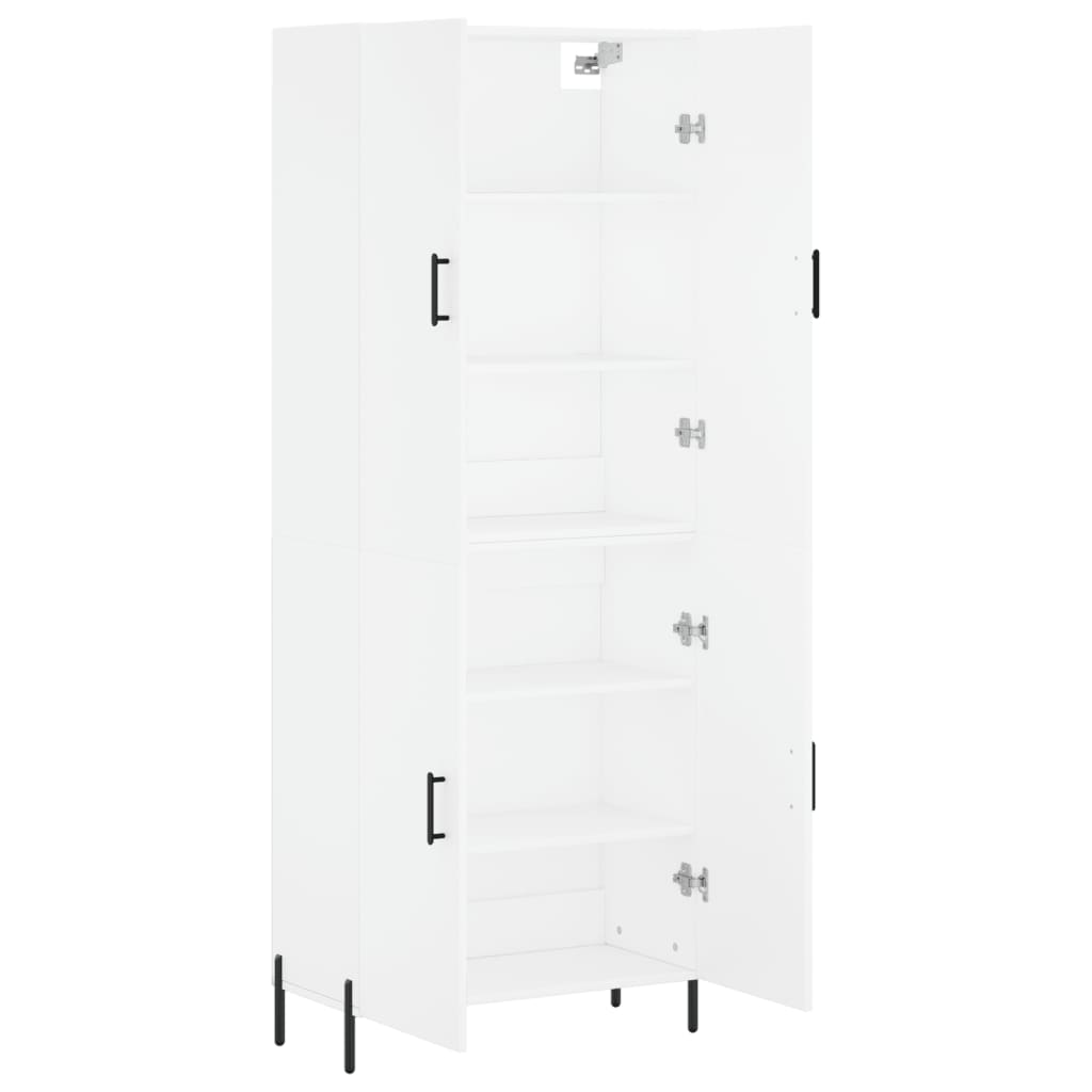 vidaXL Ντουλάπι Λευκό 69,5x34x180 εκ. από Επεξεργασμένο Ξύλο