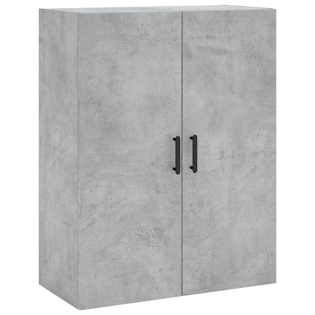 vidaXL Ντουλάπι Γκρι Σκυροδέματος 69,5x34x180 εκ. Επεξεργασμένο Ξύλο