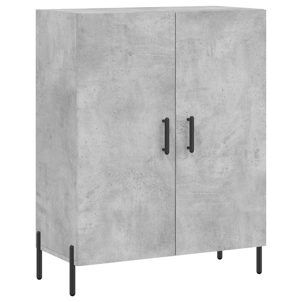 vidaXL Ντουλάπι Γκρι Σκυροδέματος 69,5x34x180 εκ. Επεξεργασμένο Ξύλο