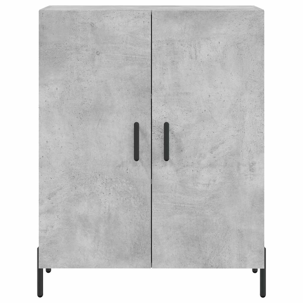 vidaXL Ντουλάπι Γκρι Σκυροδέματος 69,5x34x180 εκ. Επεξεργασμένο Ξύλο