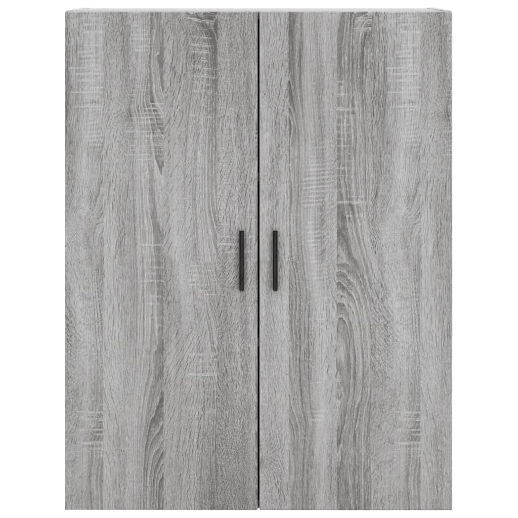 vidaXL Ντουλάπι Γκρι Sonoma 69,5 x 34 x 180 εκ. Επεξεργασμένο Ξύλο