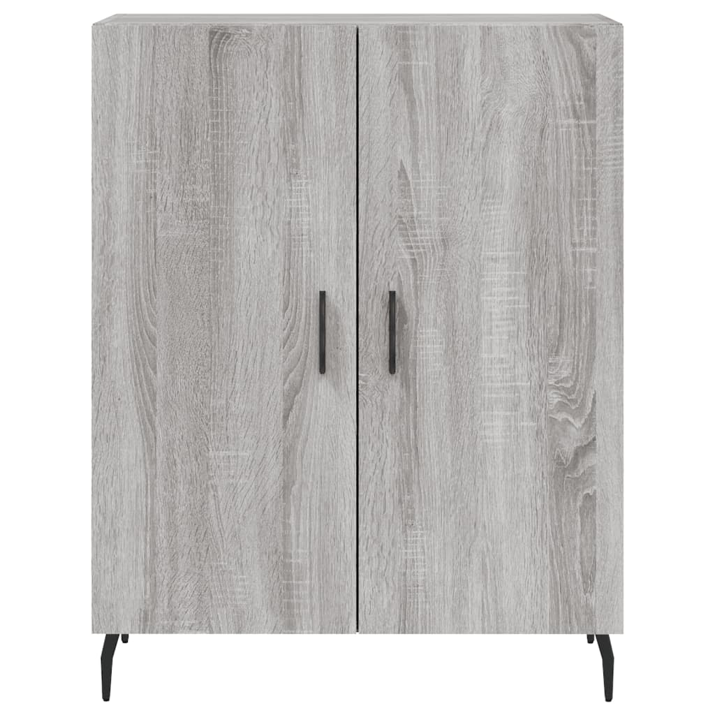 vidaXL Ντουλάπι Γκρι Sonoma 69,5 x 34 x 180 εκ. Επεξεργασμένο Ξύλο