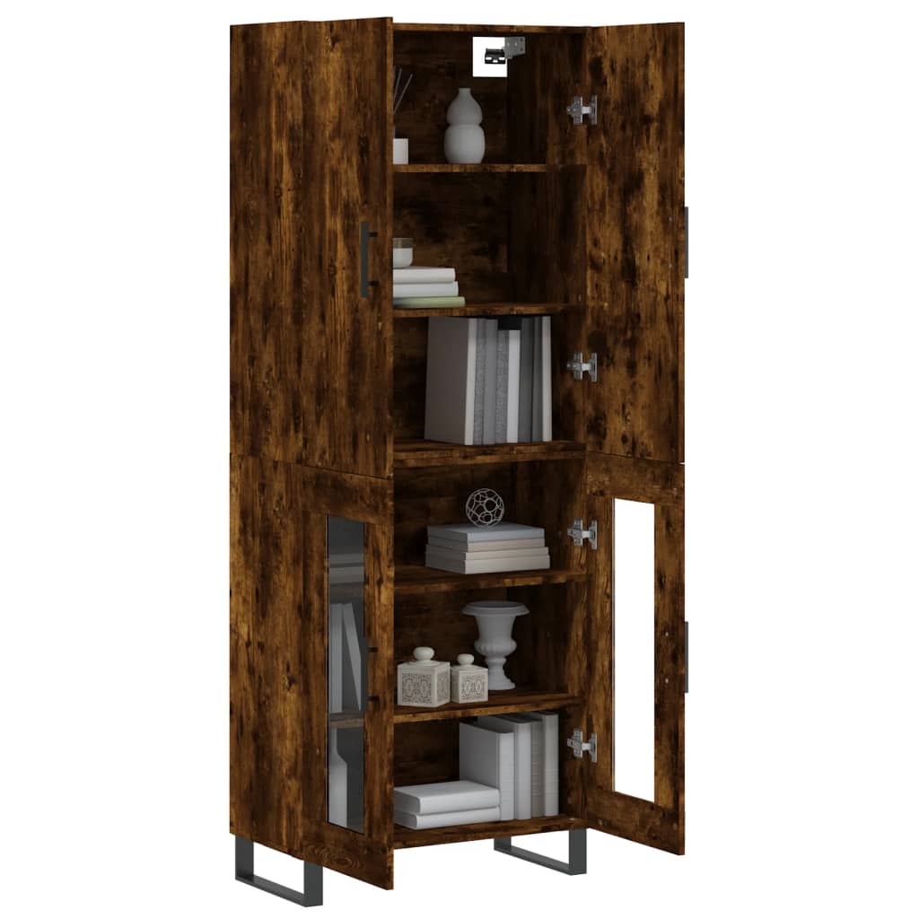 vidaXL Ντουλάπι Καπνιστή Δρυς 69,5x34x180 εκ. από Επεξεργασμένο Ξύλο