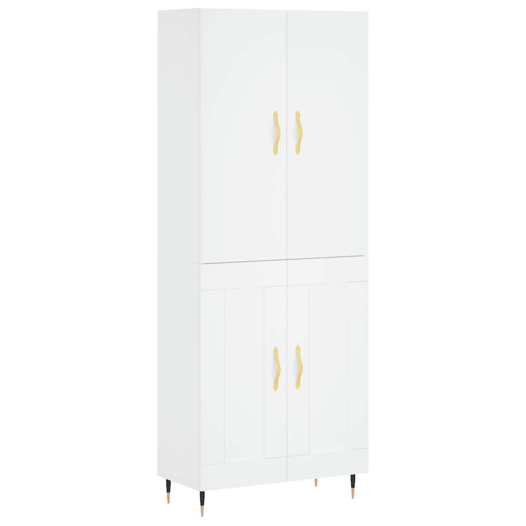 vidaXL Ντουλάπι Λευκό 69,5x34x180 εκ. από Επεξεργασμένο Ξύλο
