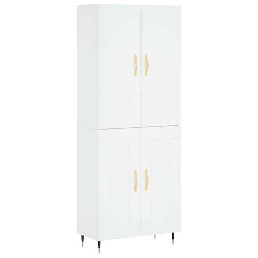 vidaXL Ντουλάπι Λευκό 69,5x34x180 εκ. από Επεξεργασμένο Ξύλο