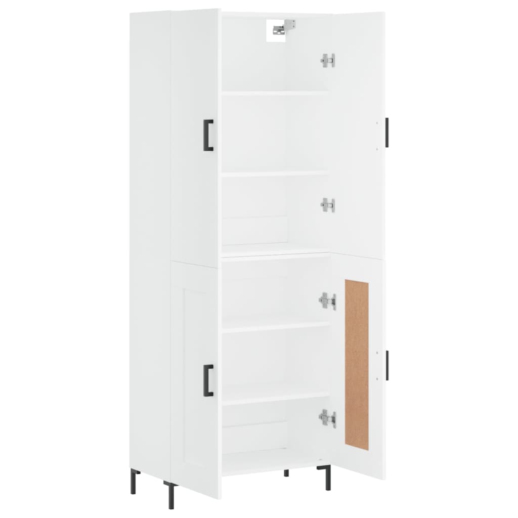 vidaXL Ντουλάπι Λευκό 69,5x34x180 εκ. από Επεξεργασμένο Ξύλο