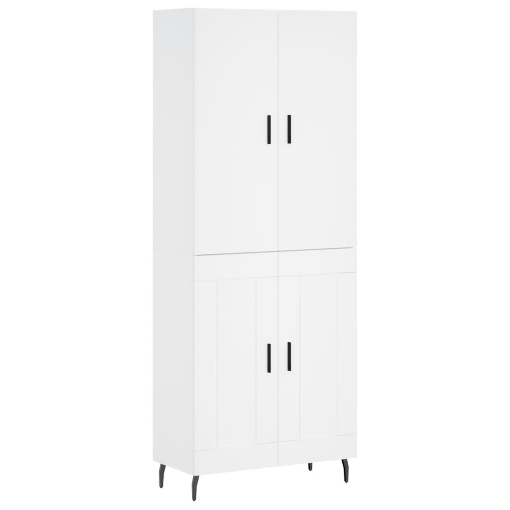 vidaXL Ντουλάπι Λευκό 69,5x34x180 εκ. από Επεξεργασμένο Ξύλο