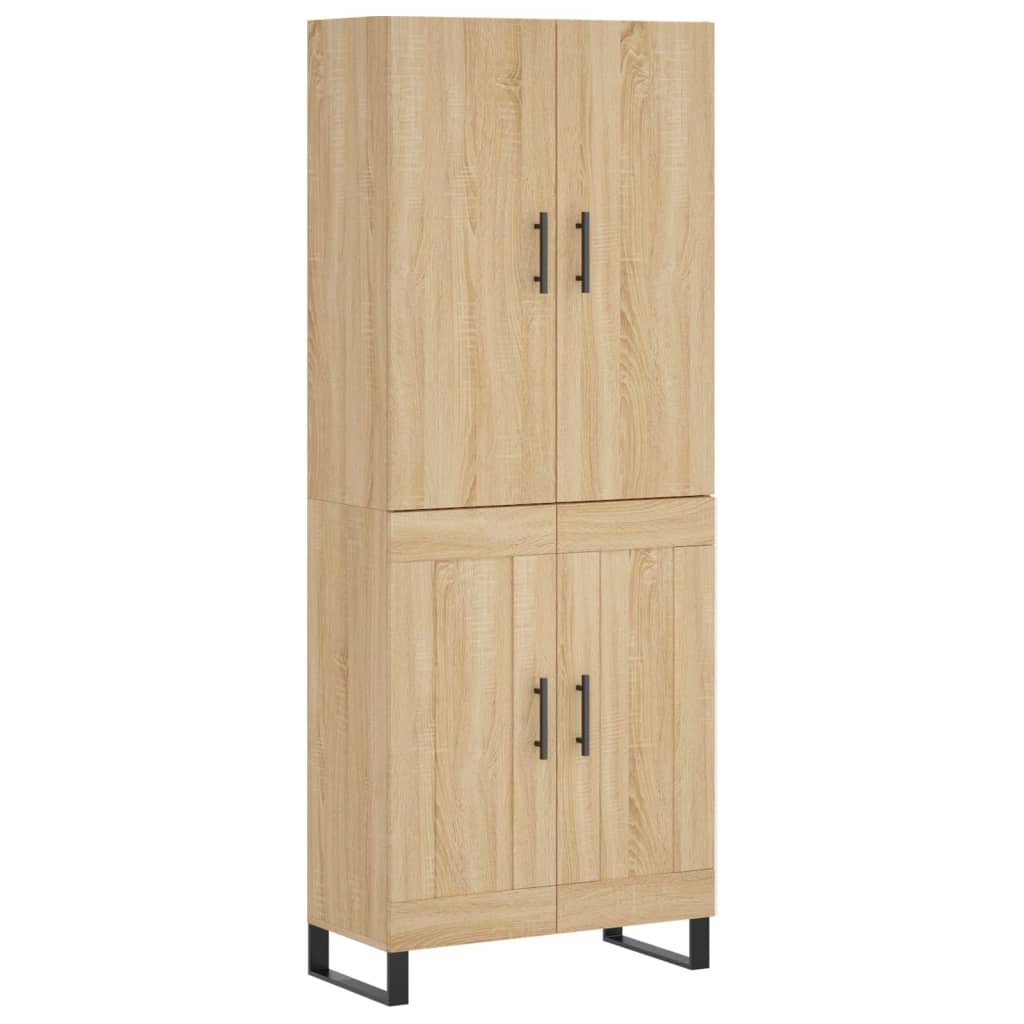 vidaXL Ντουλάπι Sonoma δρυς 69,5 x 34 x 180 εκ. από Επεξεργασμένο Ξύλο