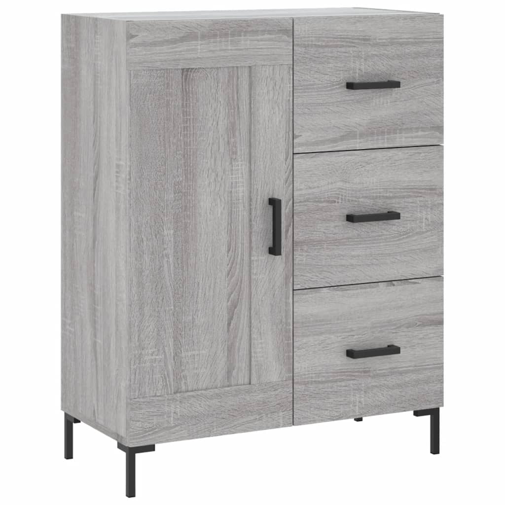 vidaXL Ντουλάπι Γκρι Sonoma 69,5 x 34 x 180 εκ. Επεξεργασμένο Ξύλο